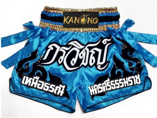 Customize Skyblue Muay Thai Shorts : KNSCUST-1178